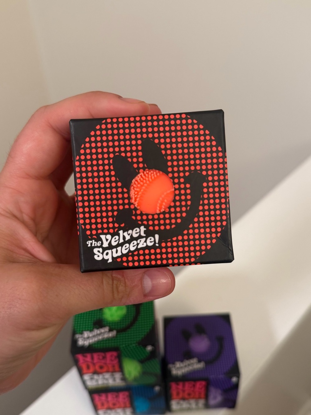 Needoh Flower Power Fuzz Ball (1 PC) – Orange - Picture 3 of 5